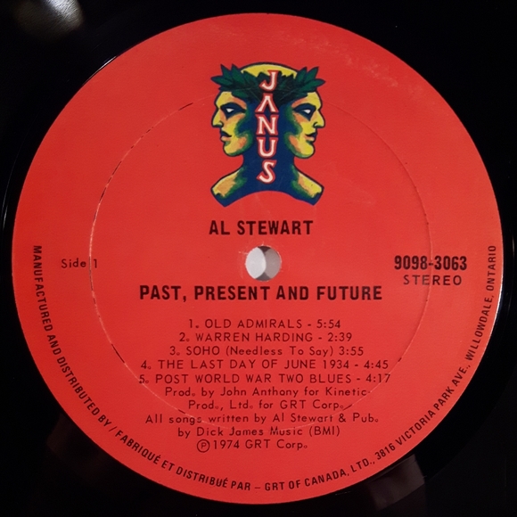 Al Stewart - Past, Present and Future - Vinyl LP Record - Picture 3 of 4
